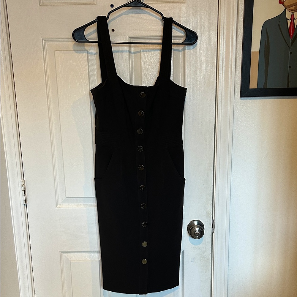 Diane Von Furstenberg Brown Button-Front Midi Dress